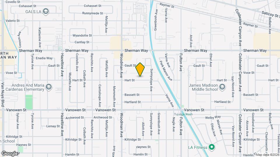 13551 Hart St Map and Location Details