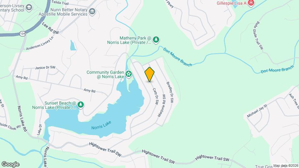 4315 Cary Dr SW Mapa y Detalles de la Ubicación