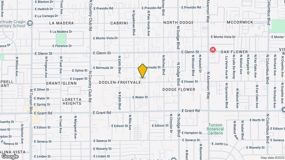 3427 E Flower St Mapa y Detalles de la Ubicación