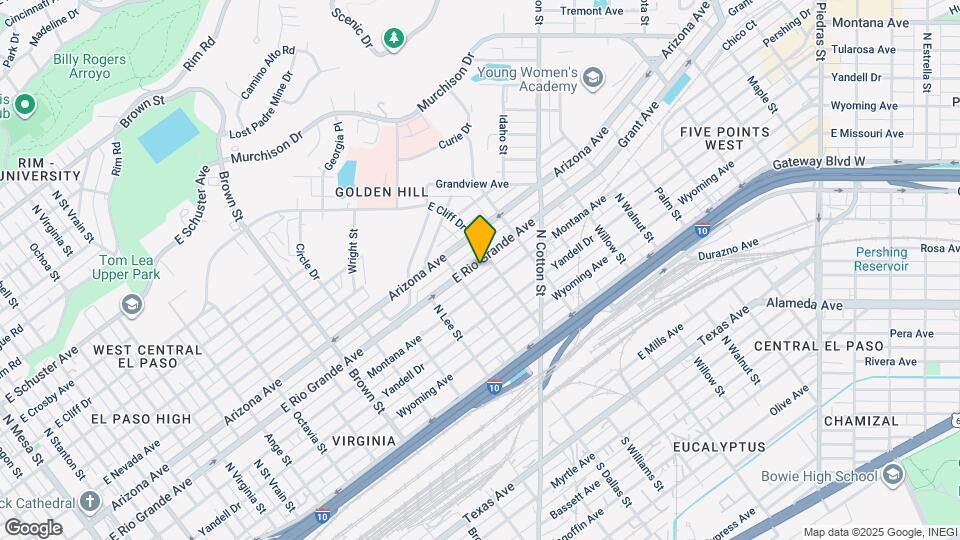 1722 E Rio Grande Ave Mapa y Detalles de la Ubicación