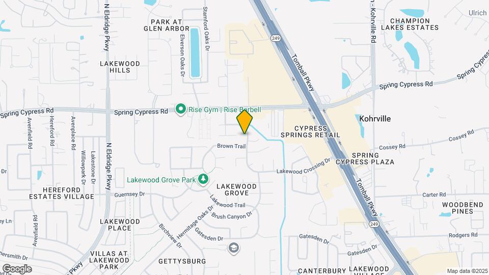 16303 Lakewood Field Dr Map and Location Details