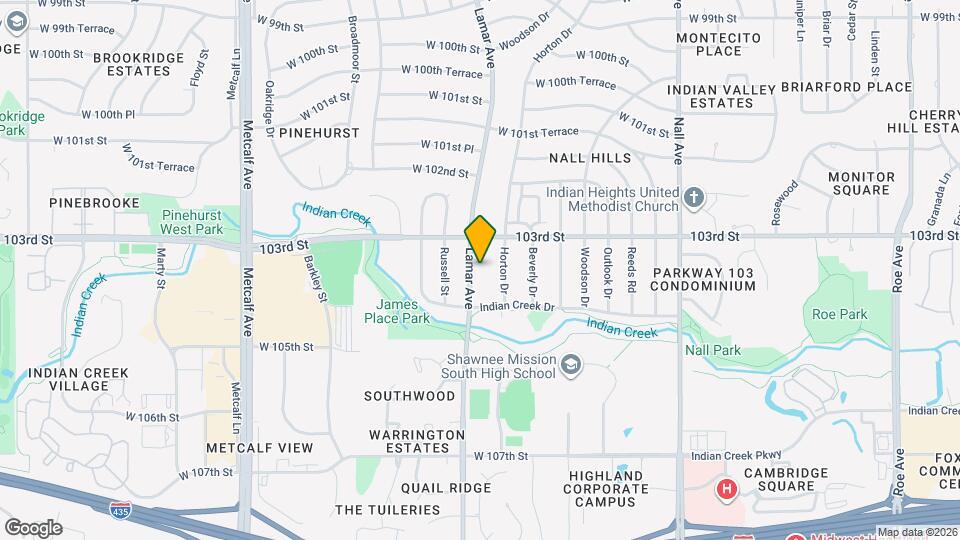10325 Lamar Ave Map and Location Details