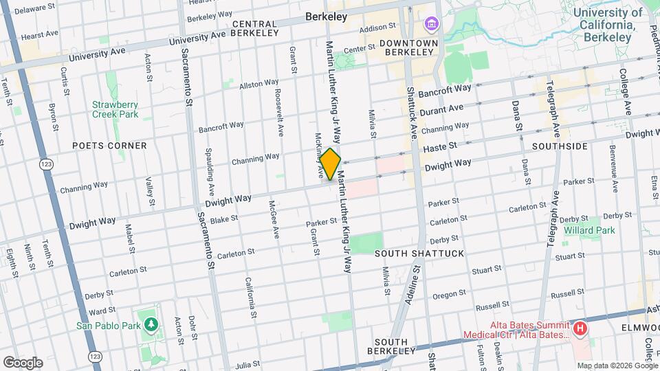1844 Dwight Way, Unit Dwight way Mapa y Detalles de la Ubicación
