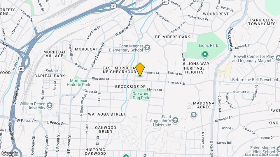 611 Glascock St Map and Location Details