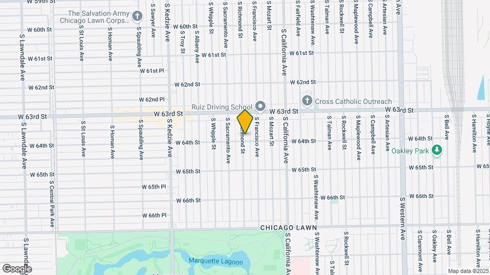 6353 S Richmond St Map and Location Details