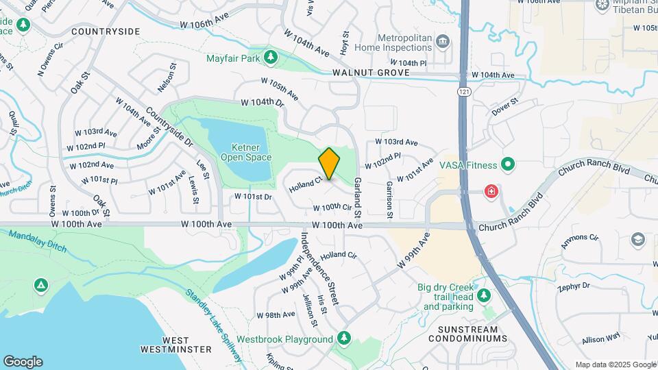 9323 W 100th Cir Map and Location Details