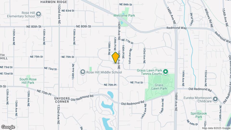 13829 NE 74th St Map and Location Details