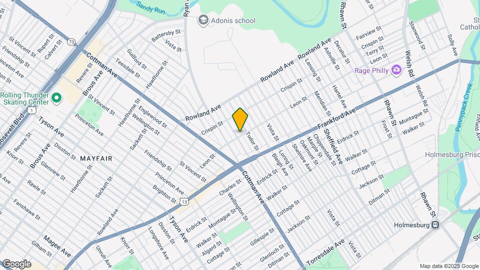 3451 Aldine St Map and Location Details