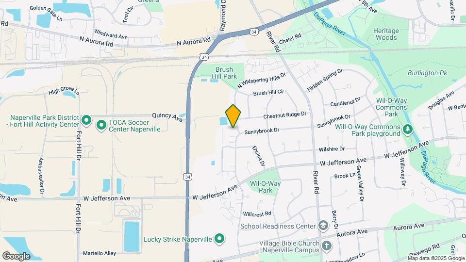 9 N Whispering Hills Dr, Unit Apt D Map and Location Details