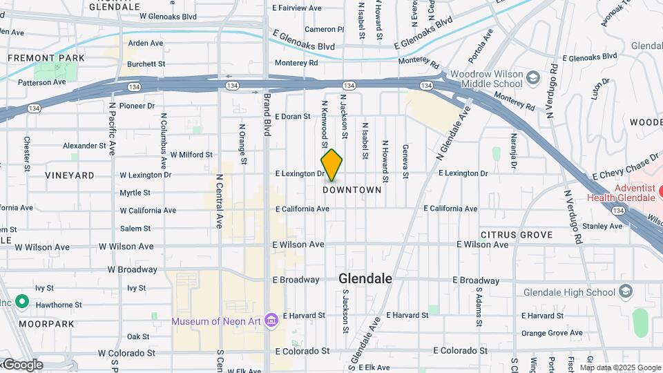 328 N Kenwood St Map and Location Details