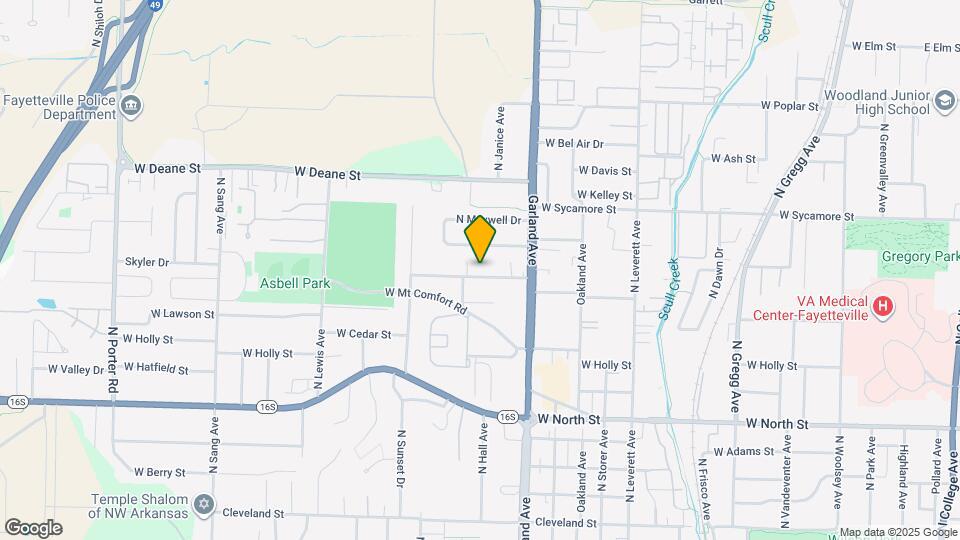1254 W Hendrix St Map and Location Details