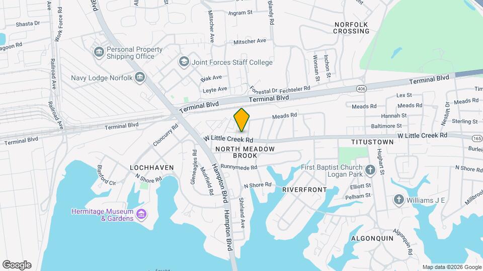 1530 W Little Creek Rd Map and Location Details