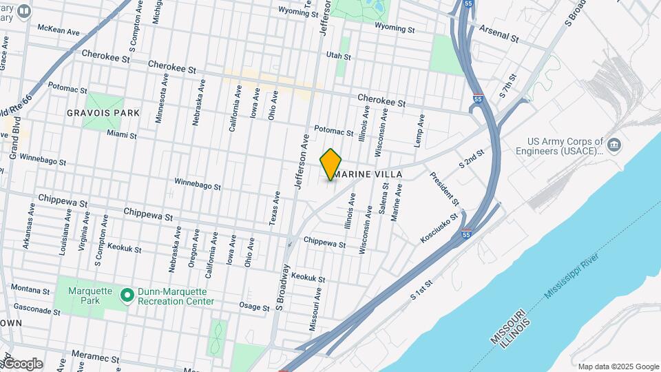 3629 Missouri Ave Map and Location Details