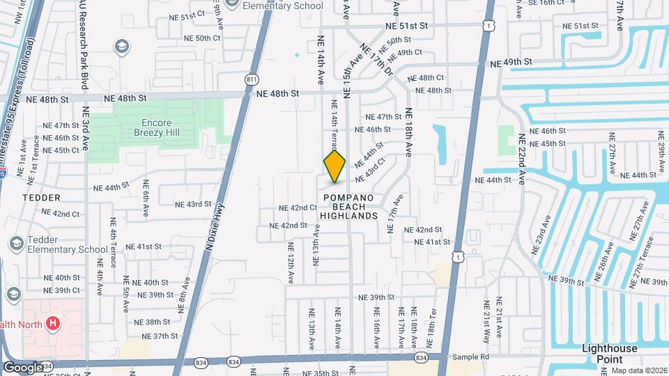 1410 NE 43rd Ct Mapa y Detalles de la Ubicación