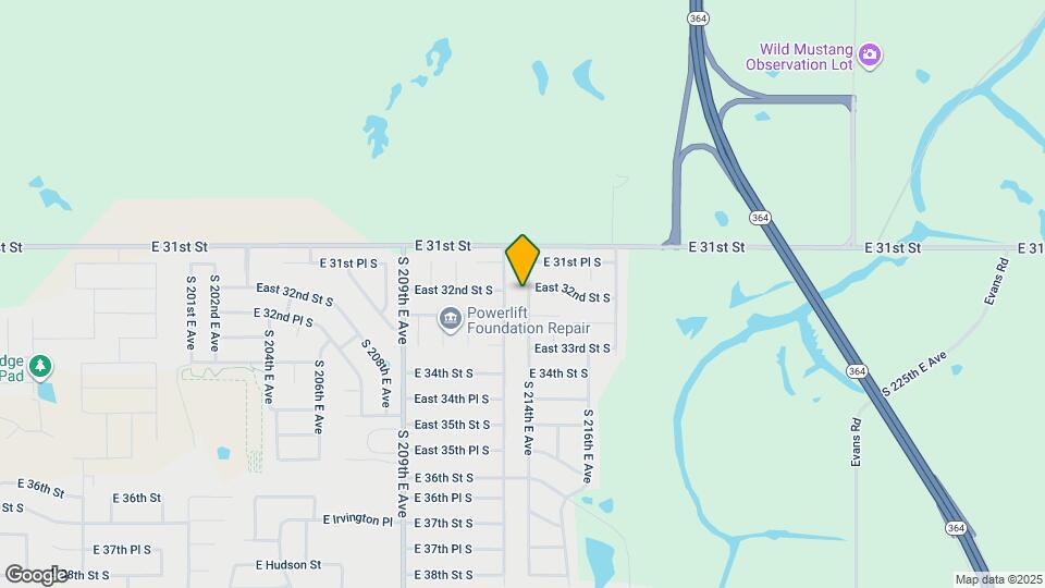 3206 S 214th E Ave Map and Location Details