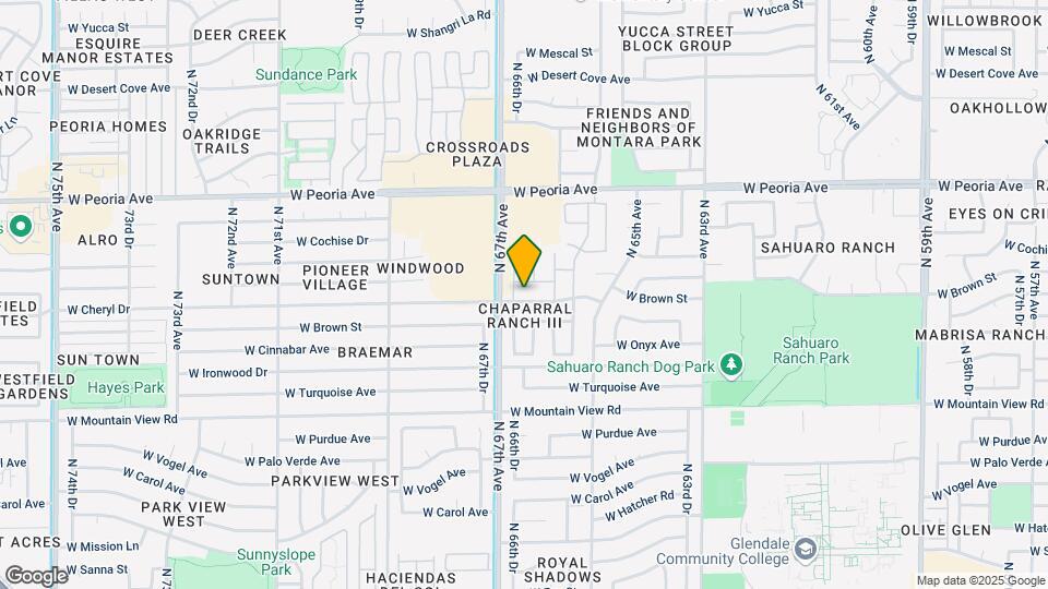 6632 W Brown St Map and Location Details