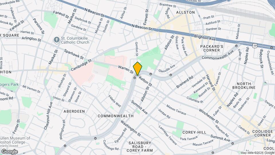 1430 Commonwealth Ave Map and Location Details