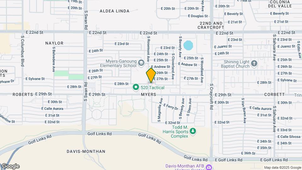 1725 S Rosemont Ave Mapa y Detalles de la Ubicación