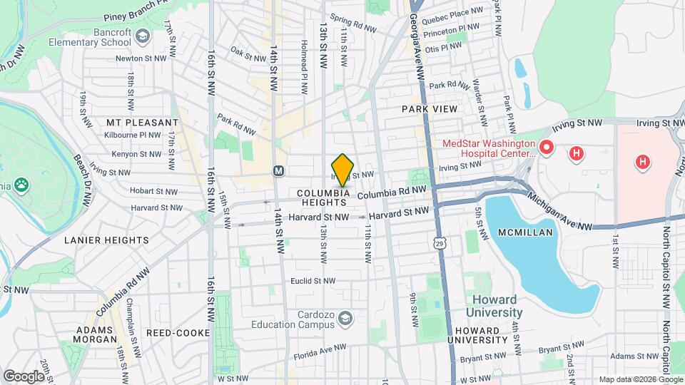 1129 Columbia Rd NW Map and Location Details