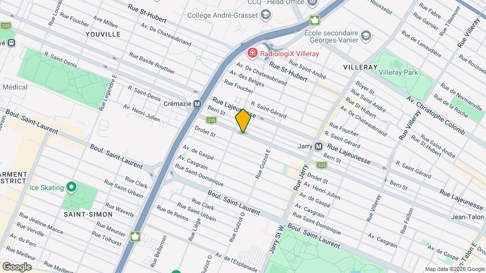 8431-8436 Saint-Denis Rue Map and Location Details