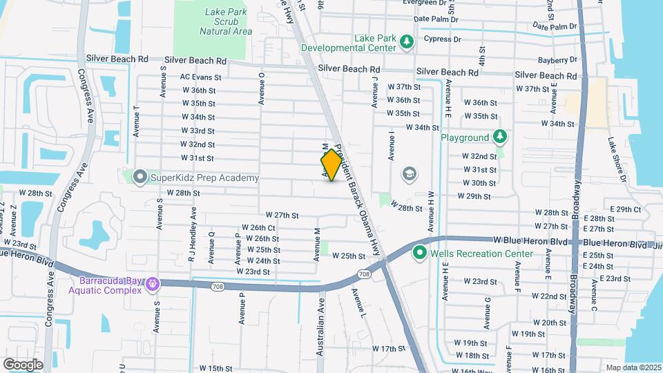 1069 W 30th St Map and Location Details