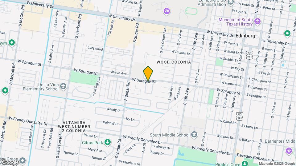 1222 W Sprague St Map and Location Details