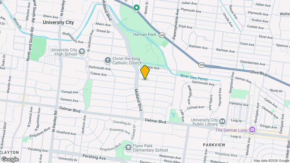 7138 Tulane Ave, Unit 1F Mapa y Detalles de la Ubicación