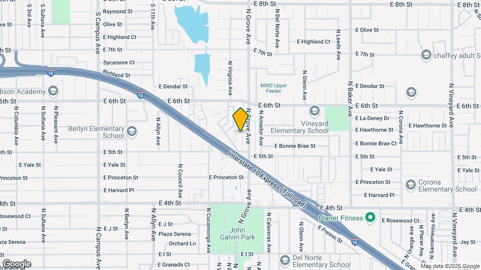 1340 N Parkside Dr Map and Location Details