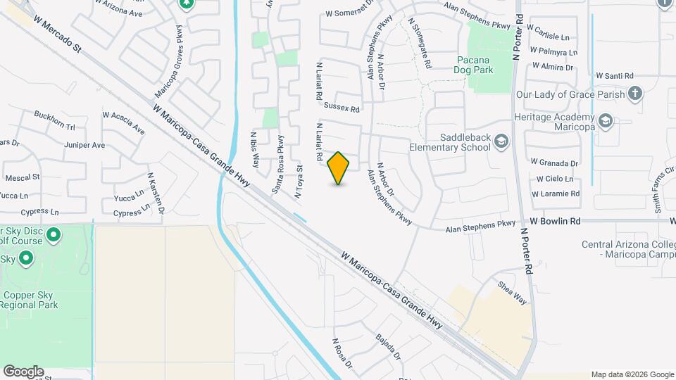 Saddleback Village at Stonegate Townhomes Map and Location Details