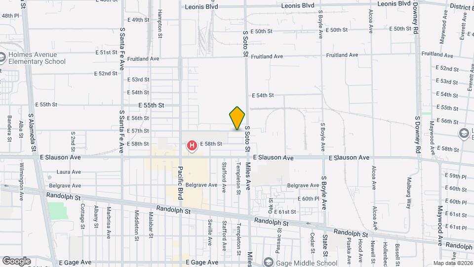 2768 E. 57th St. Mapa y Detalles de la Ubicación