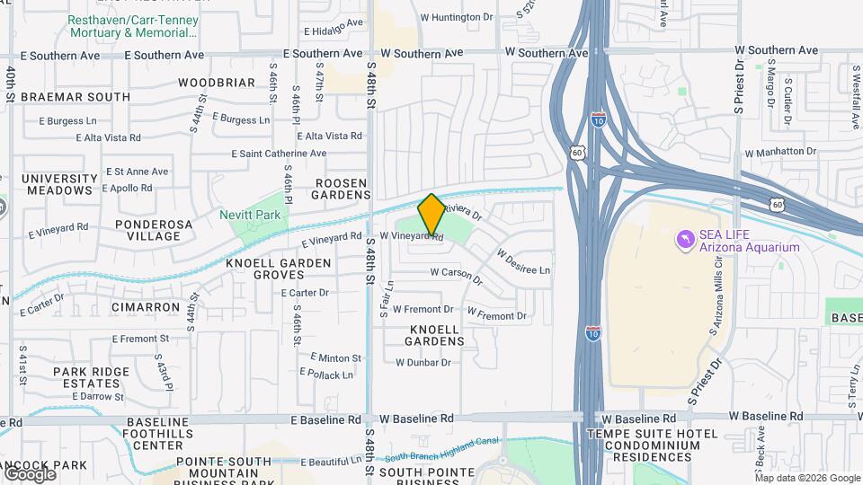 2519 W Vineyard Rd Map and Location Details