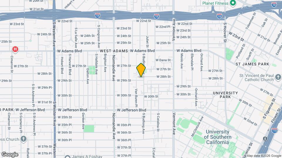 1557 W 29th St Map and Location Details