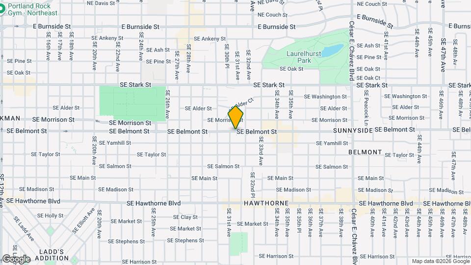 3126 SE Belmont St Map and Location Details