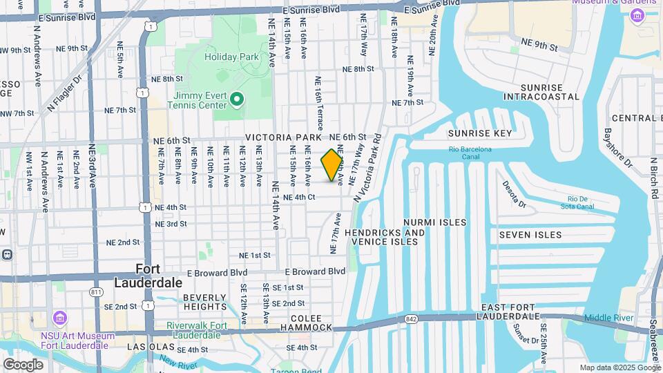 1632 NE 4th Pl Mapa y Detalles de la Ubicación