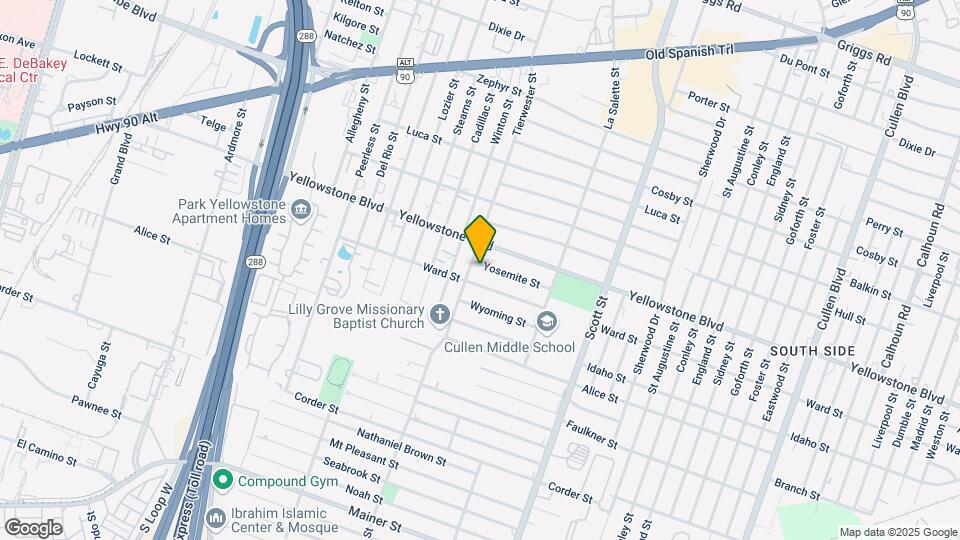 3606 Yosemite St Map and Location Details