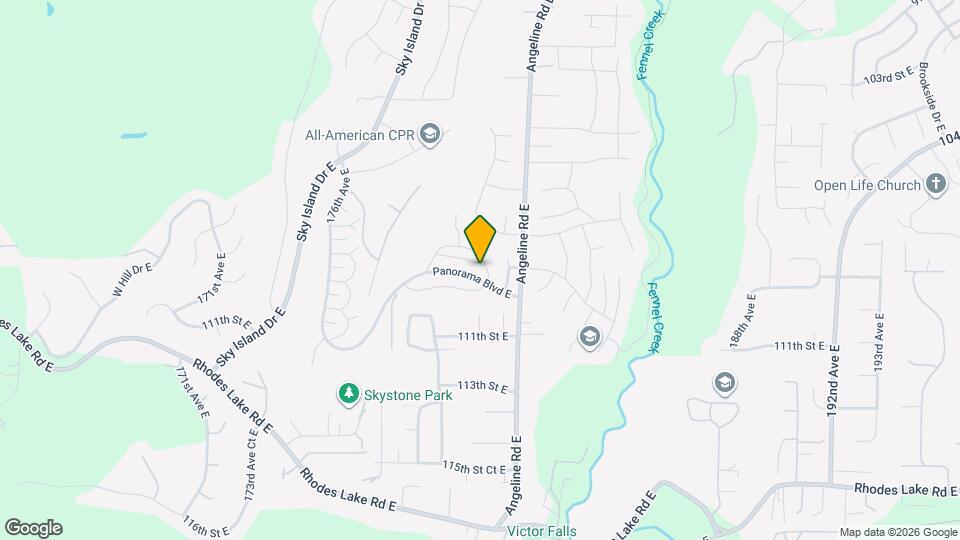 18006 Panorama Blvd E Mapa y Detalles de la Ubicación