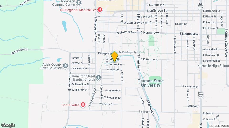 506 W Wall St Map and Location Details