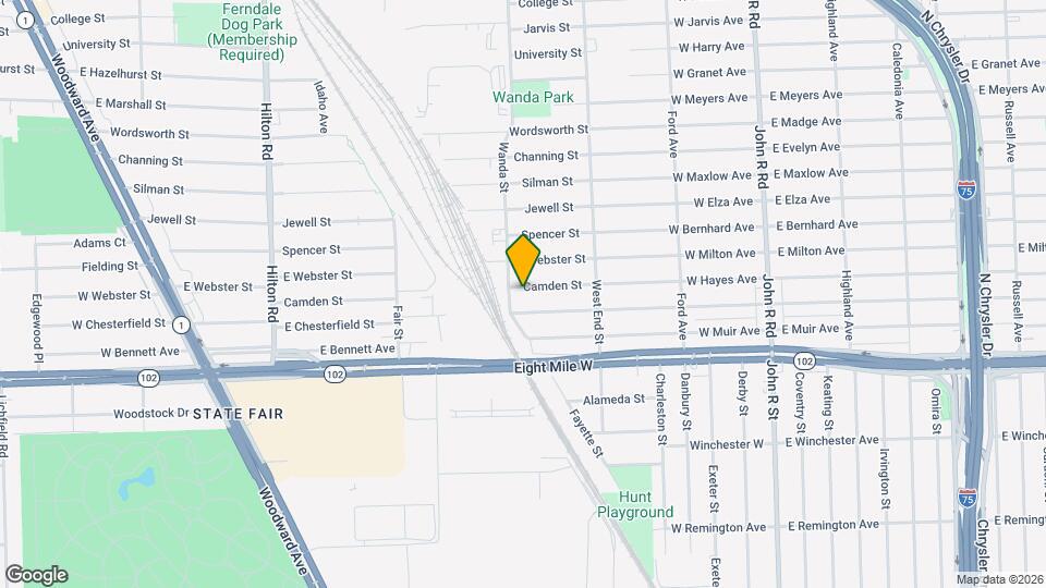 1360 Camden St Mapa y Detalles de la Ubicación