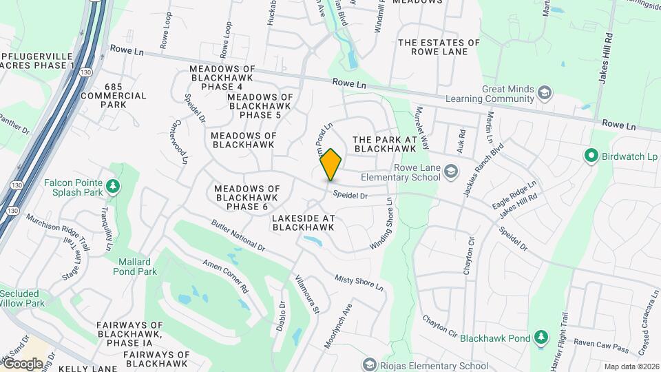 2701 Pedernales Falls Dr Map and Location Details