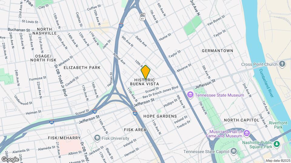 1400 Arthur Ave Map and Location Details