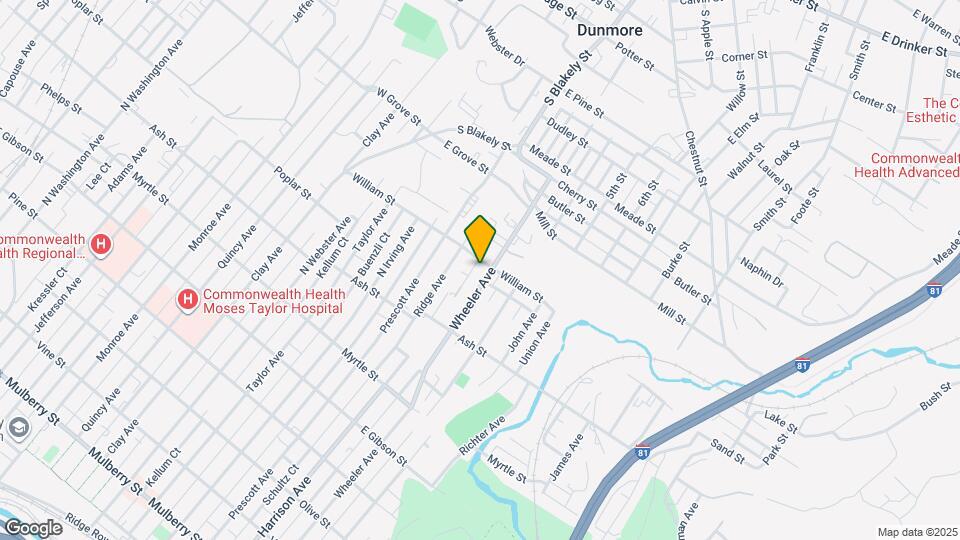 1115 Wheeler Ave Map and Location Details