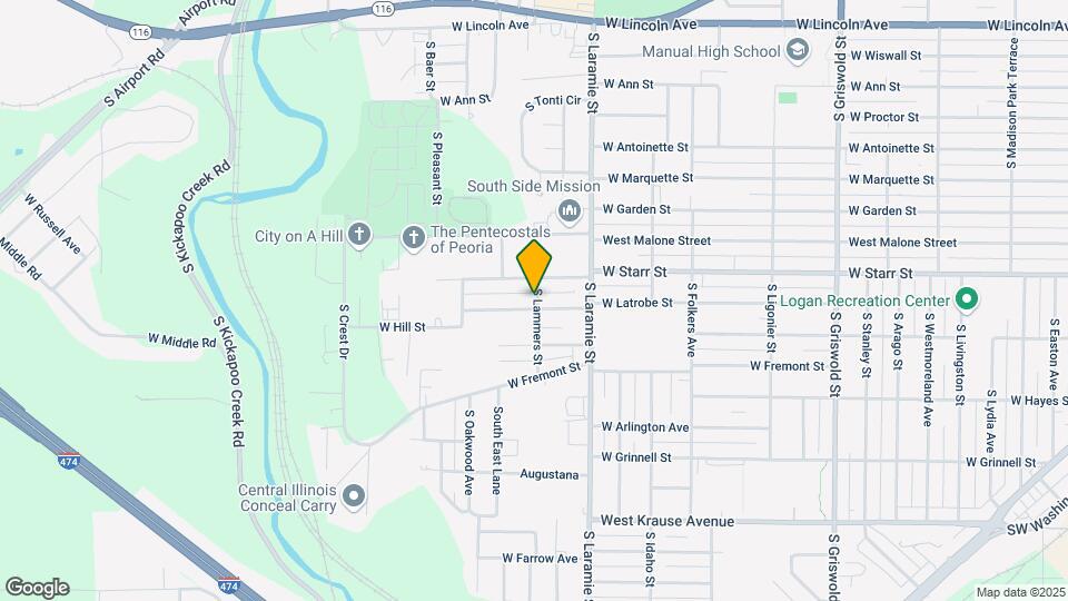 3203 W Latrobe St Map and Location Details