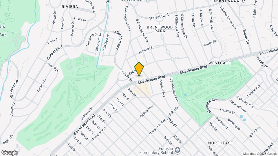 13037 San Vicente Blvd Map and Location Details