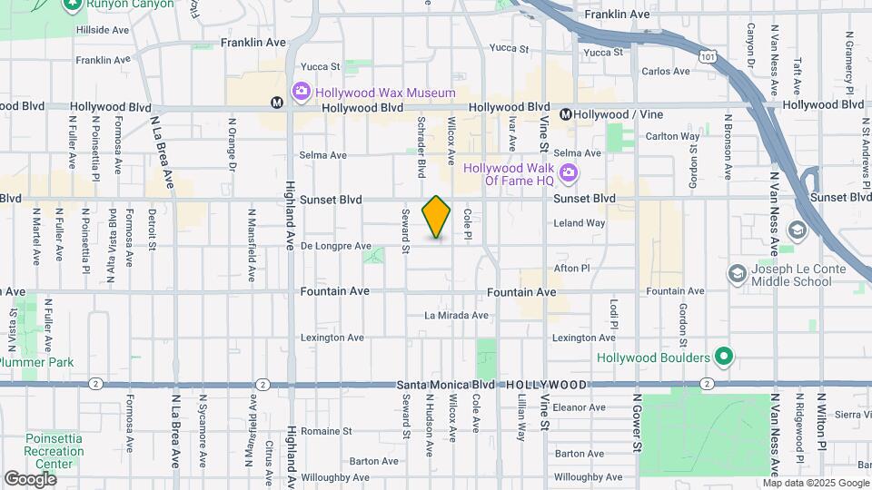 6541 De Longpre Ave Map and Location Details