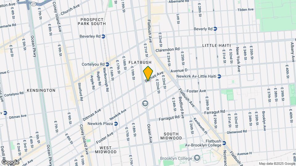 Ditmas Hall Map and Location Details