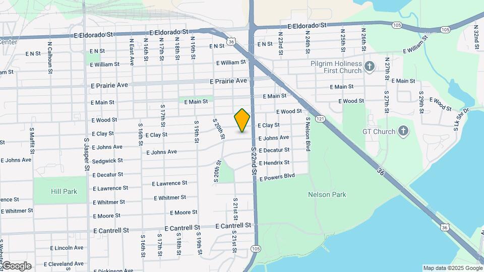 2152 E Johns Ave Mapa y Detalles de la Ubicación