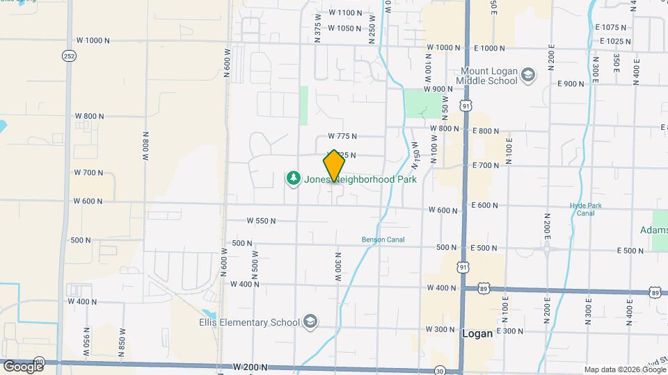 295 W 600 N Map and Location Details