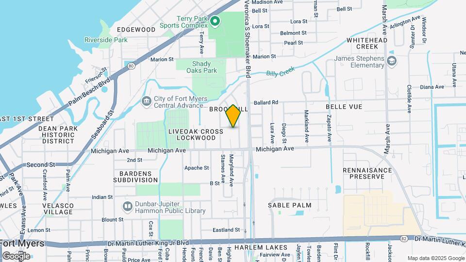 3504 Lantana St Map and Location Details