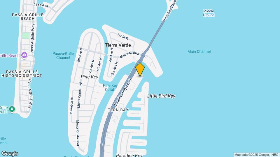 363 Pinellas Bayway S Map and Location Details