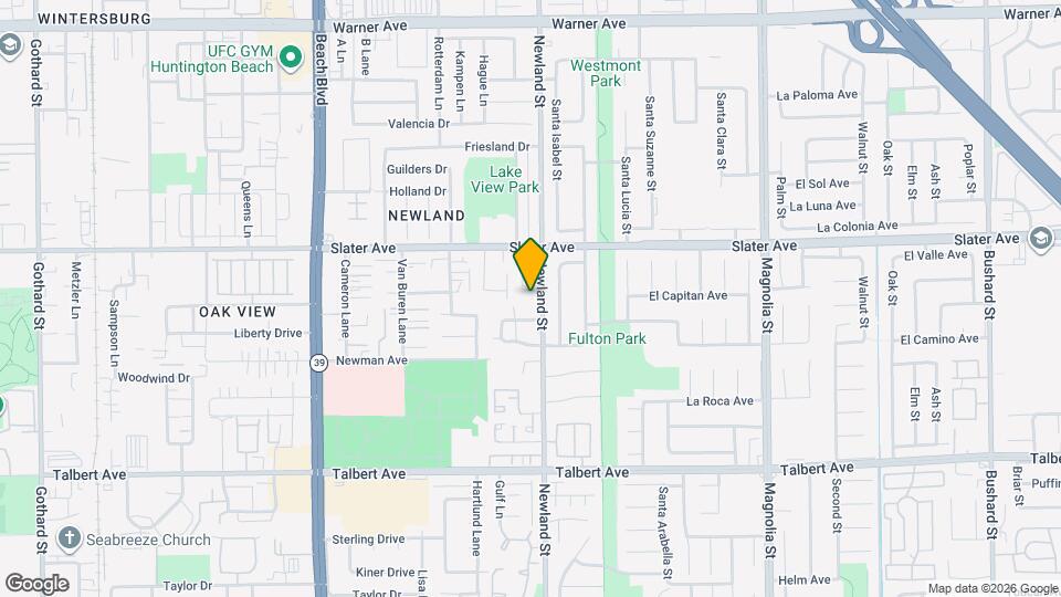 17601 Newland St Mapa y Detalles de la Ubicación